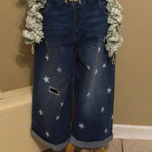 Plus Size 20 Upcycled Magnolia Pearl Inspired Jean
